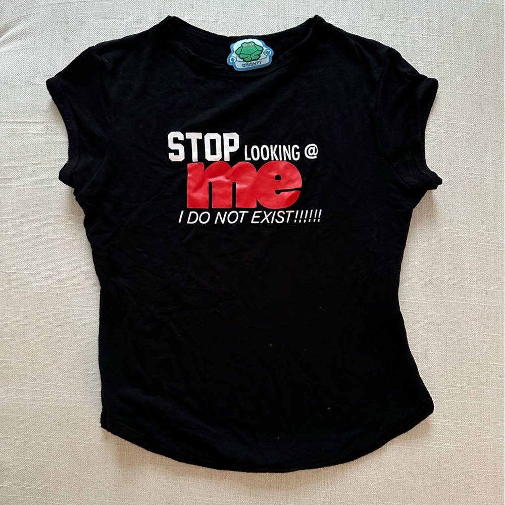 Ohmighty Don’t Look At Me Baby Tee